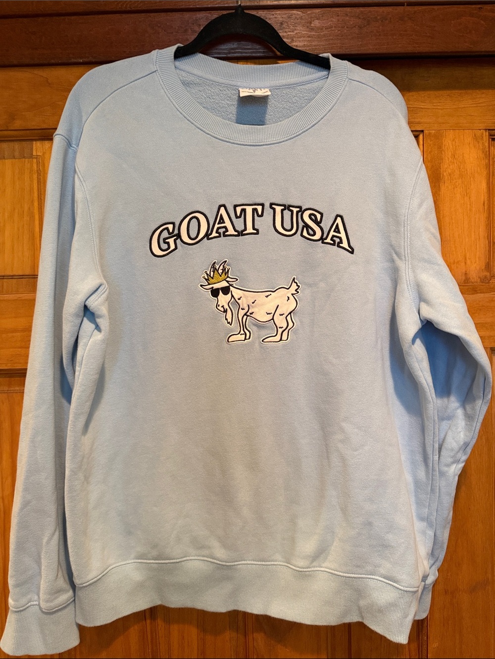 GOAT USA Light Blue Crewneck Sweatshirt - Large